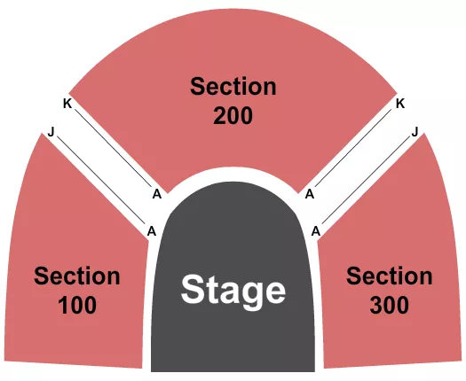 seating chart for Samuel H. Scripps Theater Center at Hudson Valley Shakespeare - Endstage - eventticketscenter.com